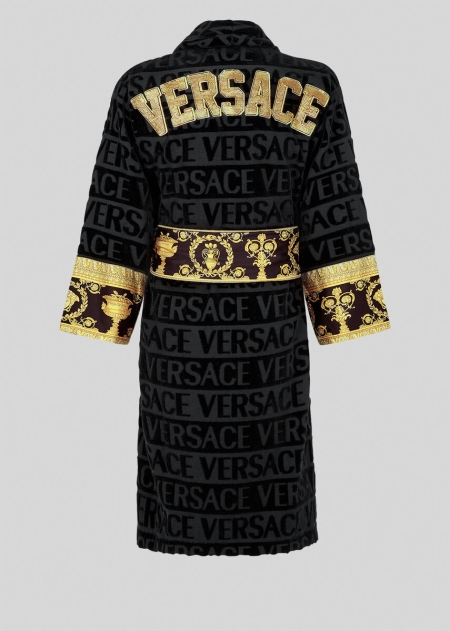 Halat De Baie Versace Versace Embroidered Logo Baroque Barbati | VIEMCBT-08